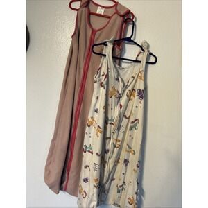 Infant Toddler SleepSacks With Zippers Unicorn And Pink Size Xl And Large Used